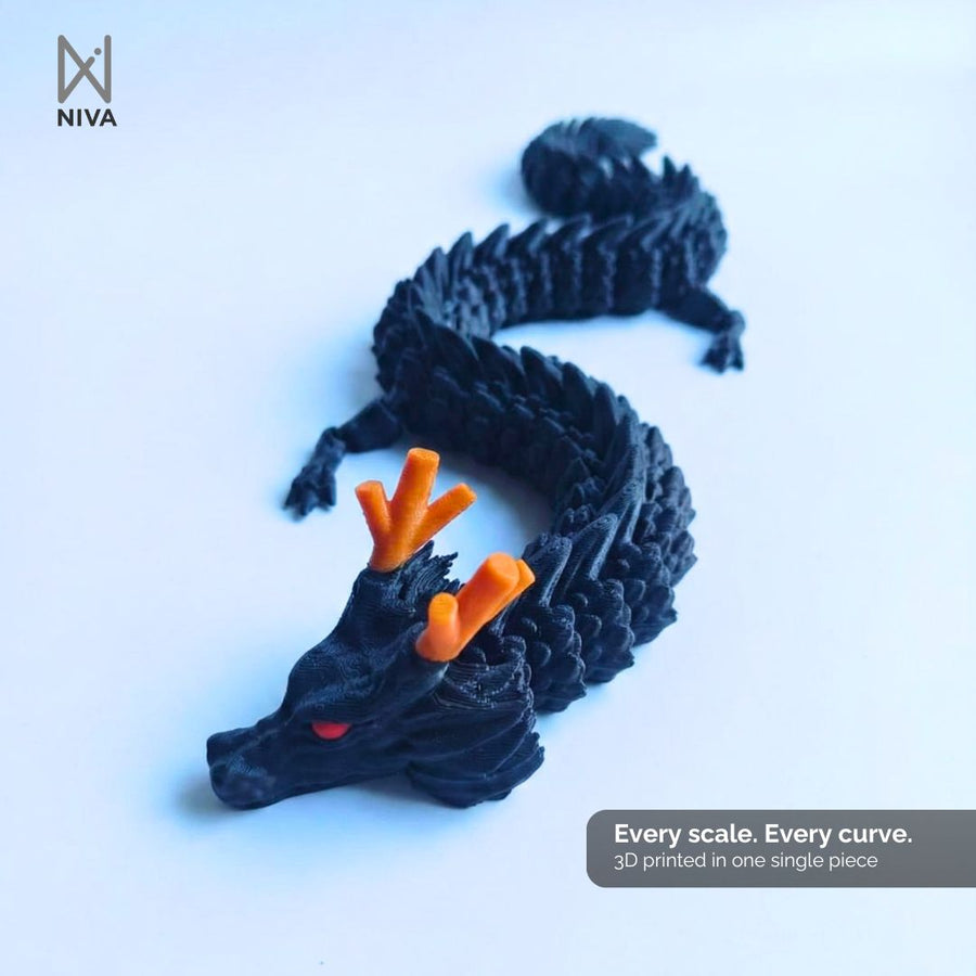 Flexi Dragon Shadow Black — full body single piece print