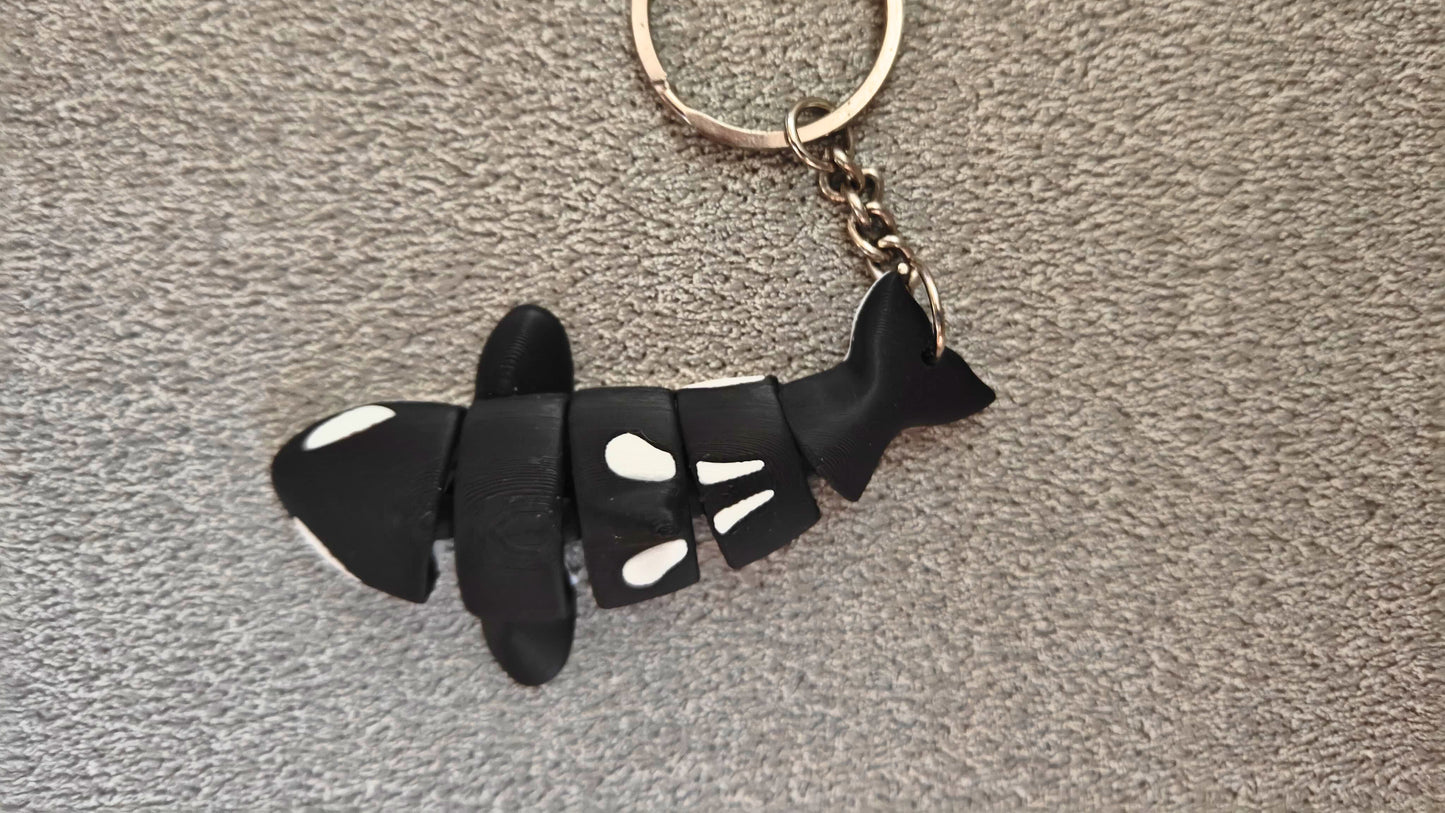 3D Printed Flexible Keychain | Orca Whale