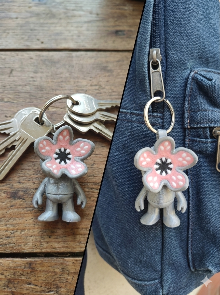 3D Printed Flexible Keychain | Gorgon