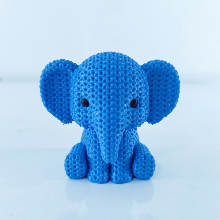3D Printed Desk Buddy | Cute Knitted Elephant