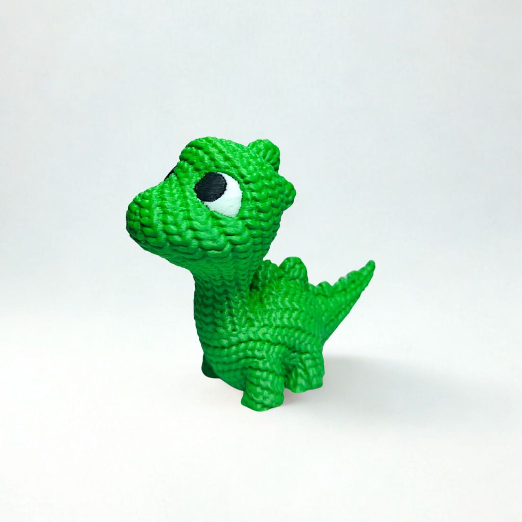3D Printed Desk Buddy | Cute Knitted Dino Buddy