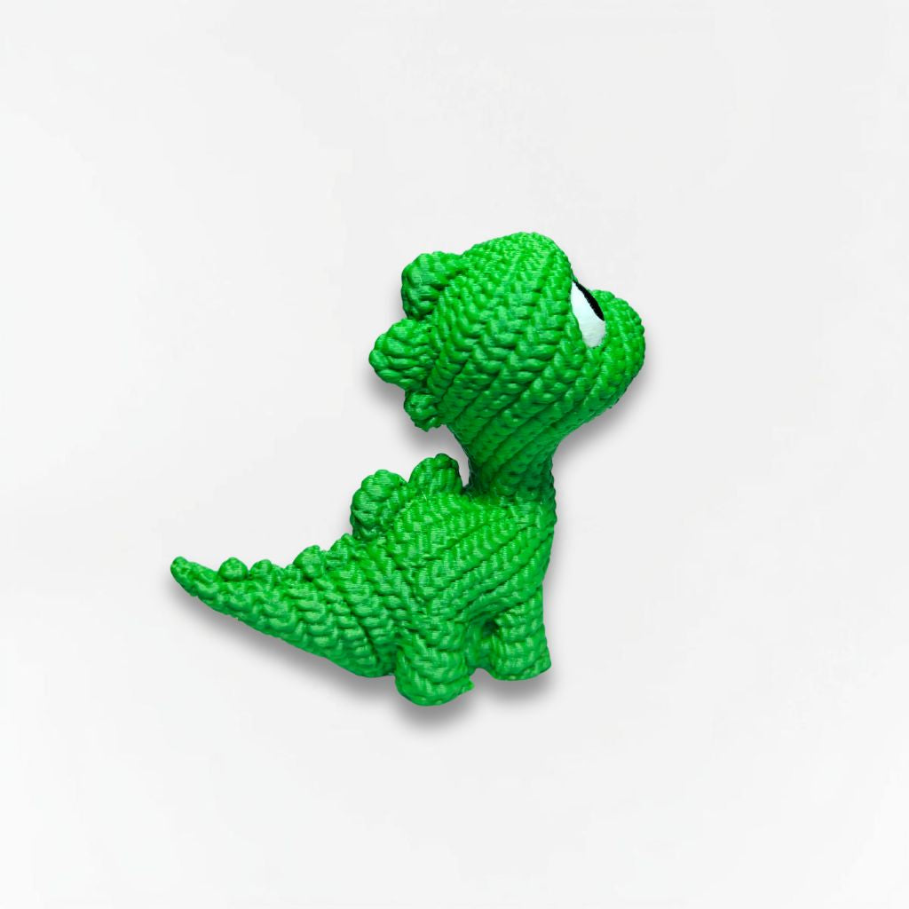 3D Printed Desk Buddy | Cute Knitted Dino Buddy