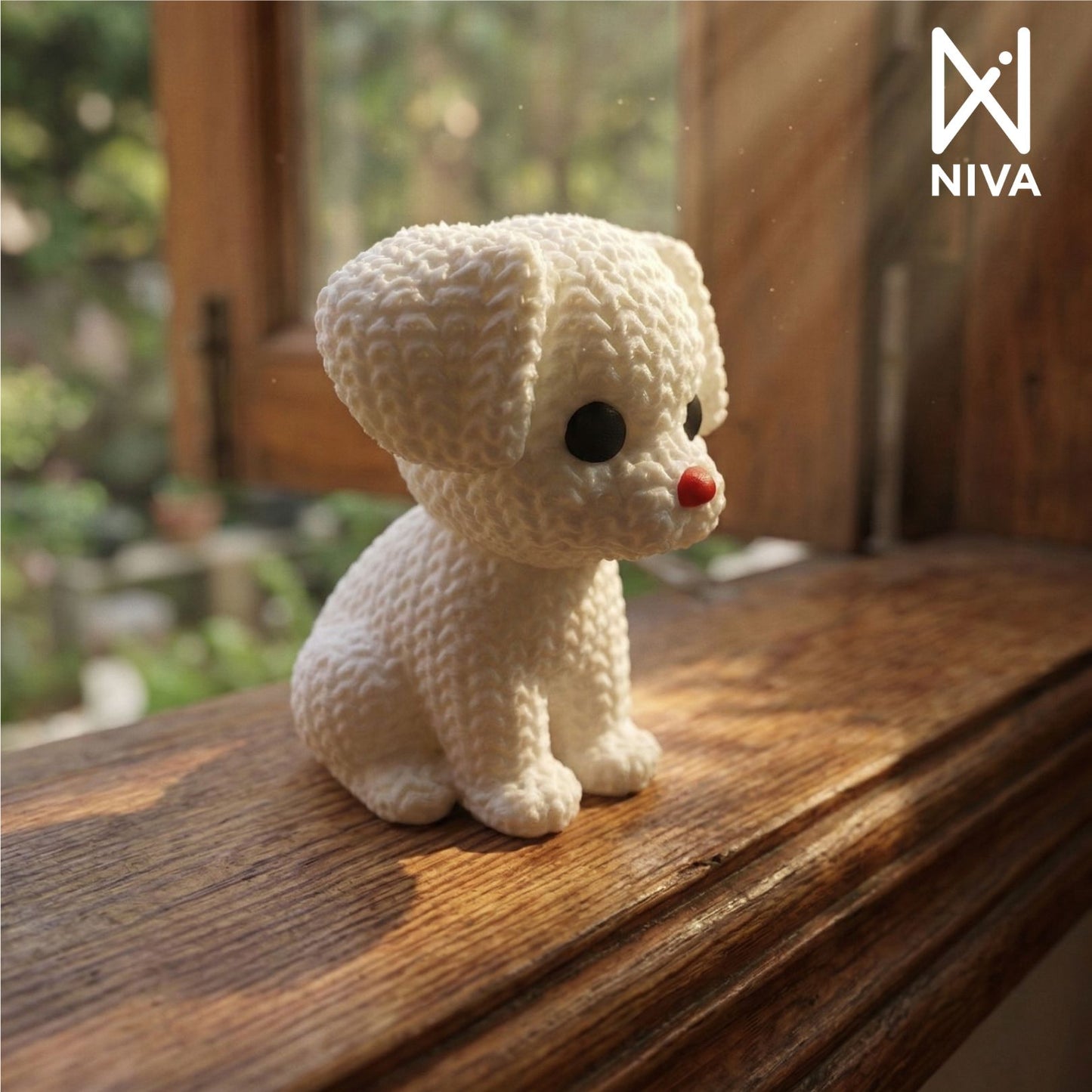 3D Printed Desk Buddy | Cute Knitted Doggo Buddy