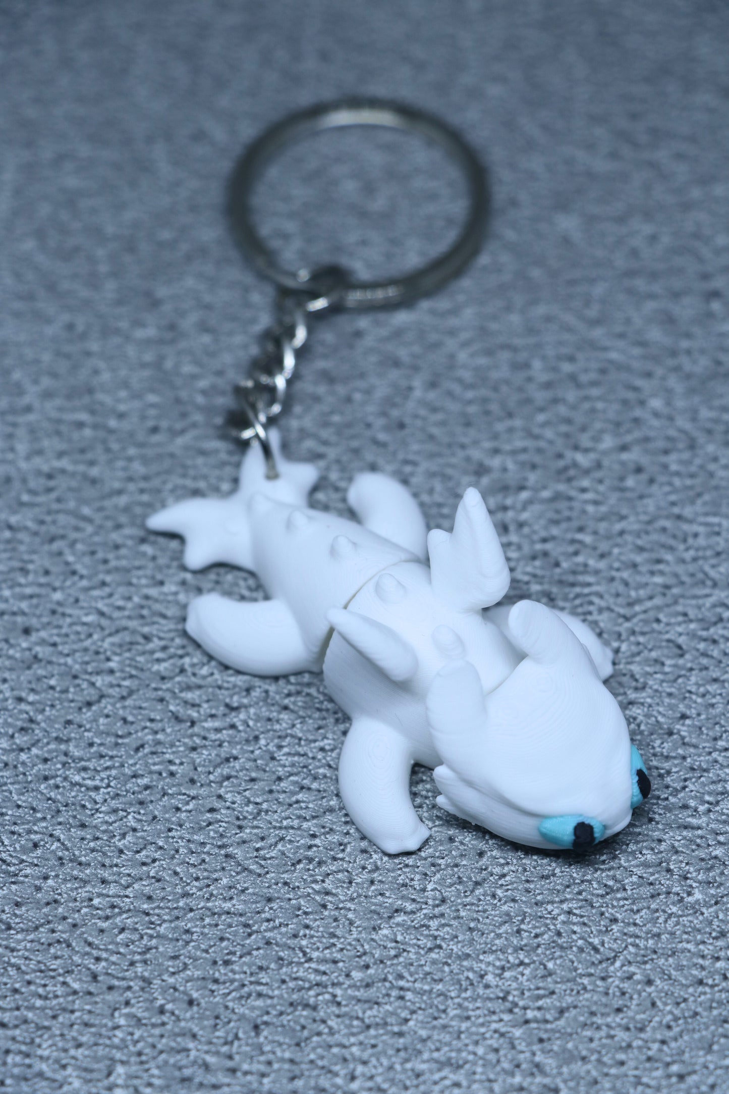3D Printed Flexible Keychain Set Of 2 | Light Fury