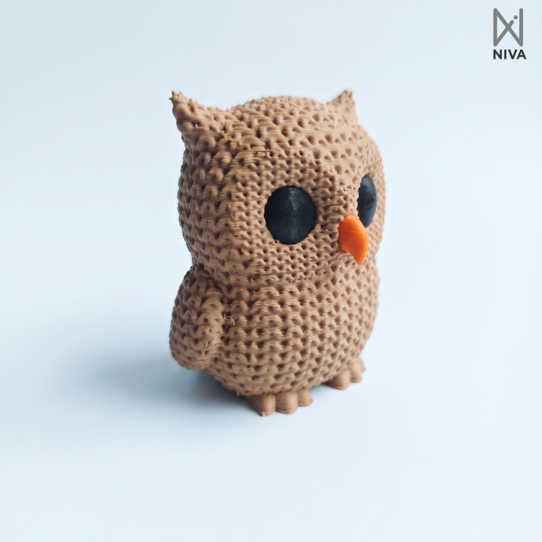 3D Printed Desk Buddy | Cute Knitted Owl Buddy