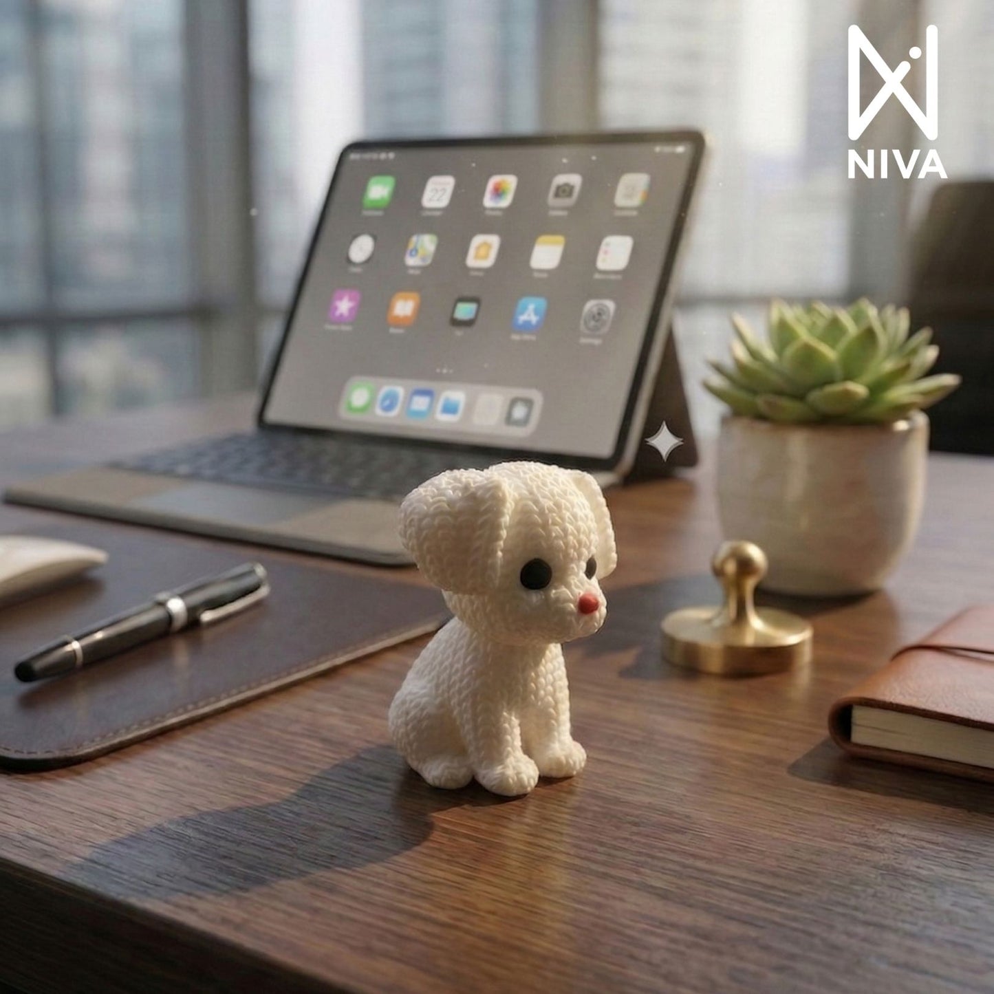 3D Printed Desk Buddy | Cute Knitted Doggo Buddy