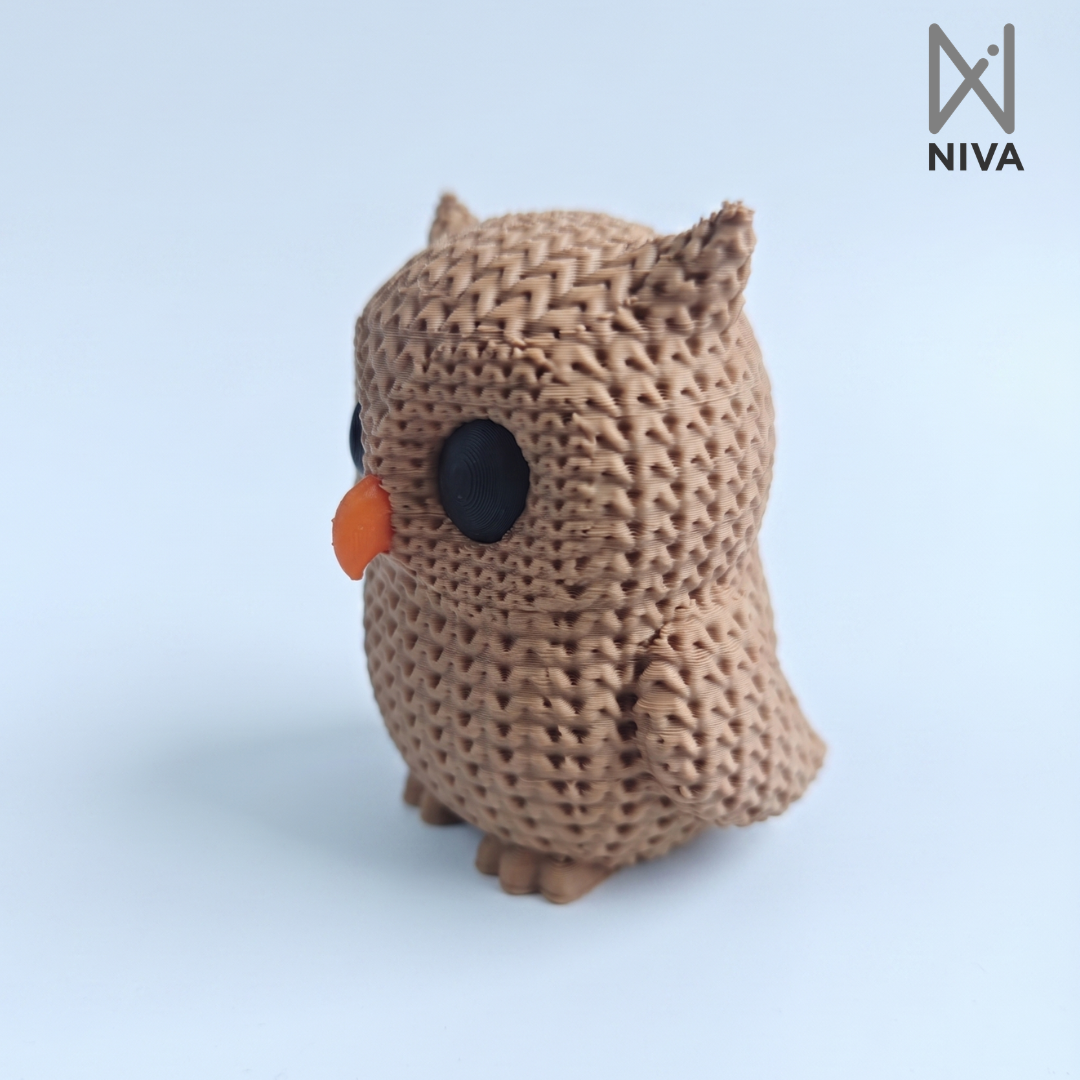 3D Printed Desk Buddy | Cute Knitted Owl Buddy
