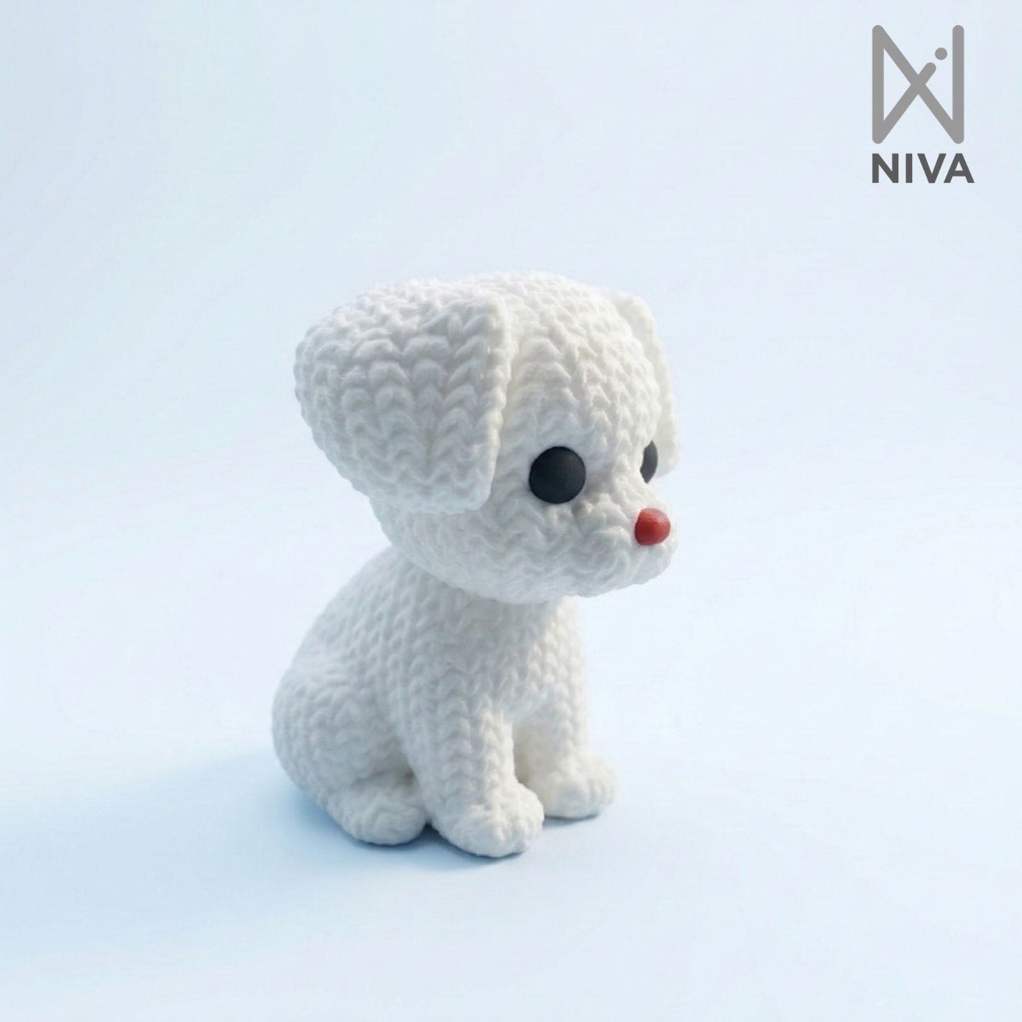 3D Printed Desk Buddy | Cute Knitted Doggo Buddy