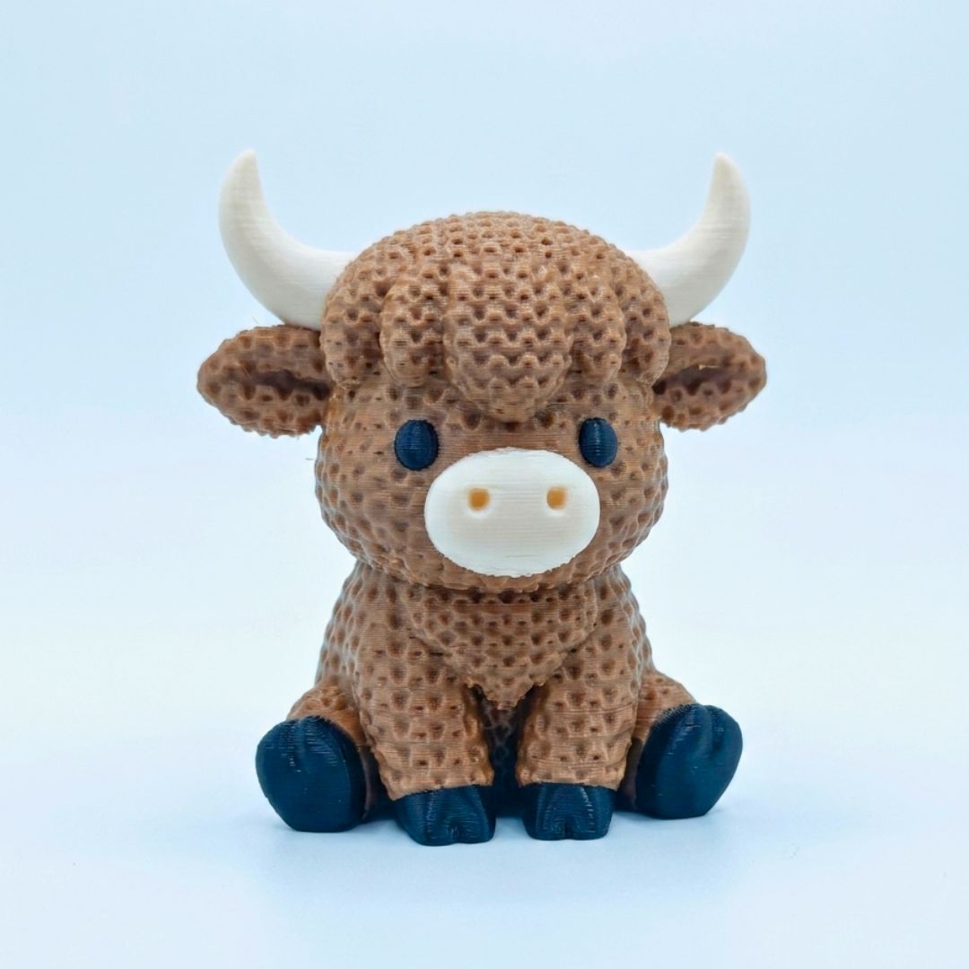 3D Printed Desk Buddy | Lil' Highland Cow