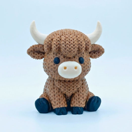 3D Printed Desk Buddy | Lil' Highland Cow