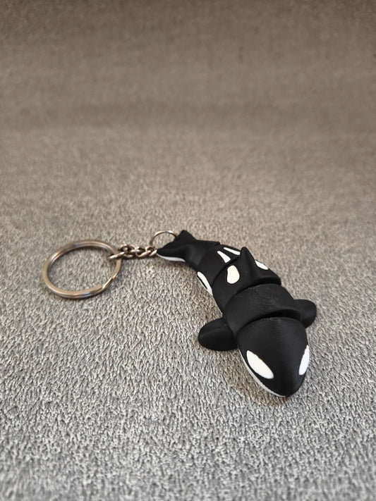 3D Printed Flexible Keychain | Orca Whale