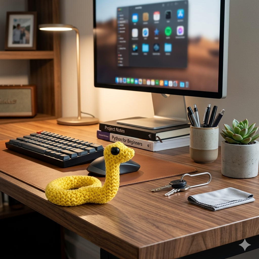 3D Printed Desk Buddy | Cute Knitted Snake